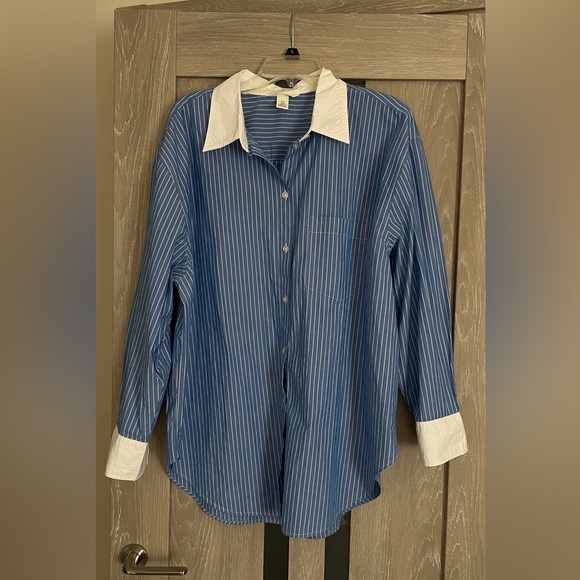 Oversized Poplin Shirt | New without Tags | - Picture 3 of 7